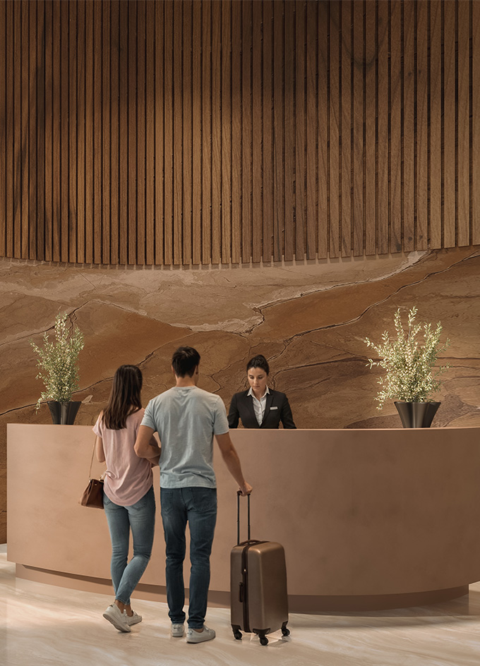 Double Height Lobby at Avhad Bayline Residences, Mahim West
