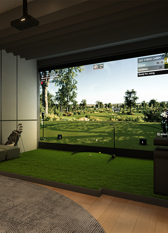 Golf Simulator at Avhad Bayline Residences, Mahim West
