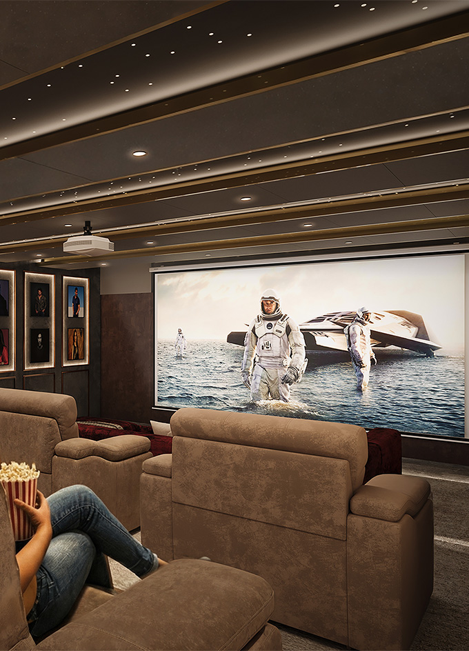 Mini Theatre at Avhad Bayline Residences, Mahim West